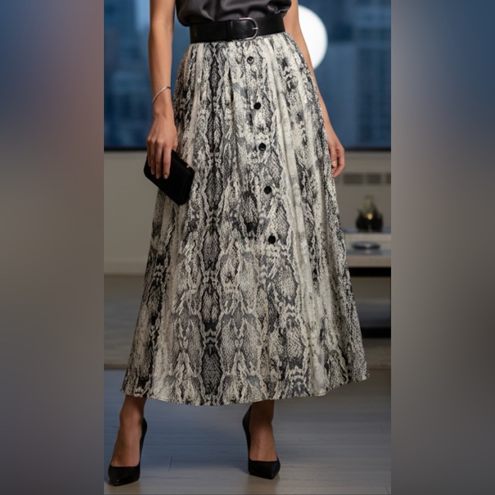 Zara animal print  A-Line Skirt